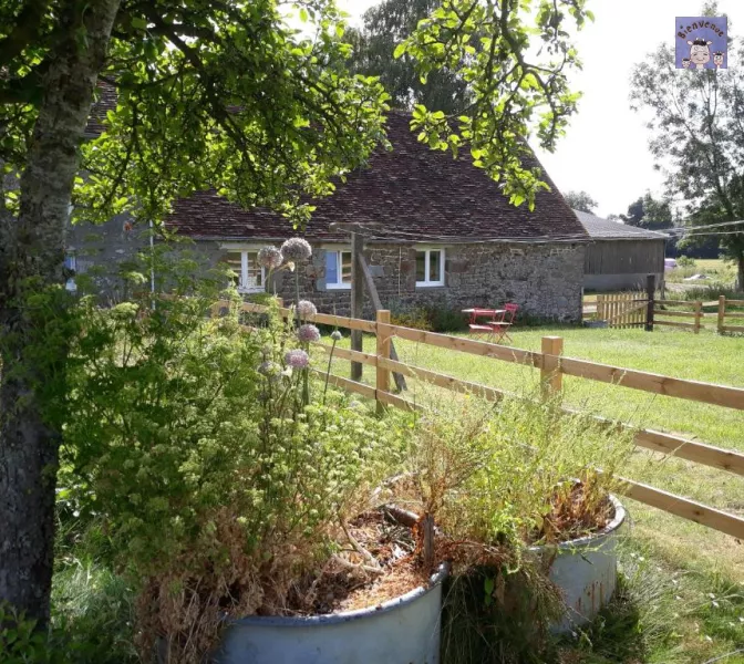 vue jardin gite